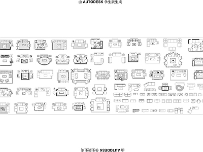 家具图库大全 施工图