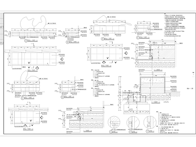 现代风格景观雕塑台 施工图