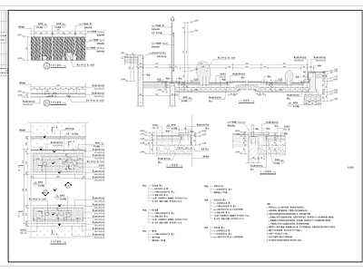 现代风格景观天井 施工图 景观小品