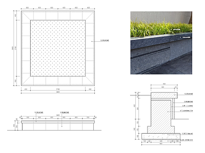 方形树池 施工图