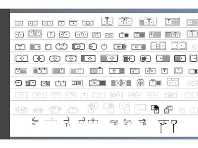 101个高品质厨房水槽 块的平面图和立面图 施工图