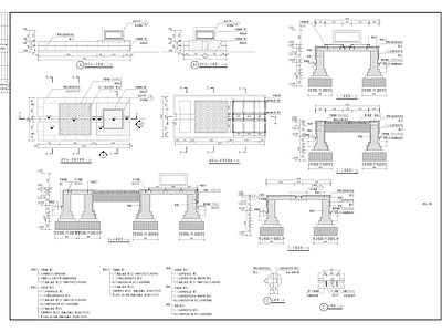 现代风格景观迎宾台 施工图 景观小品