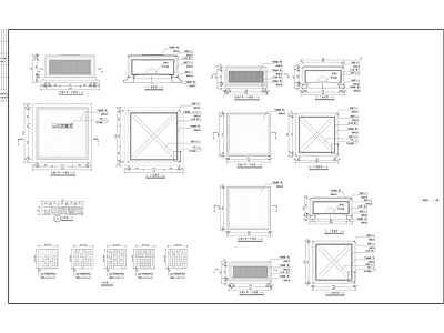 现代风格定制景观灯具 施工图