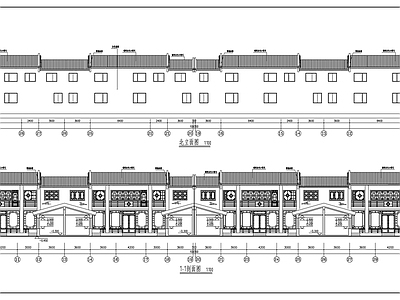 经典现代四合院建筑 施工图