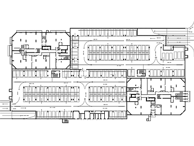 地下车库停车场平面图 施工图