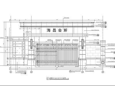 主入口大门 施工图