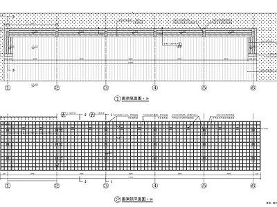 廊架详图 施工图