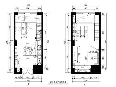 家庭私人会所设计 平面图