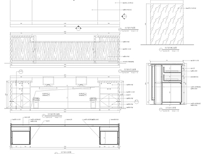 吧台做法详图 施工图 前台
