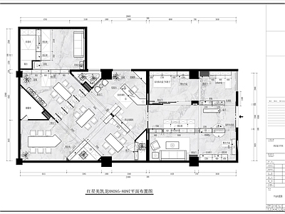 230㎡设计工作室办公展厅全 施工图