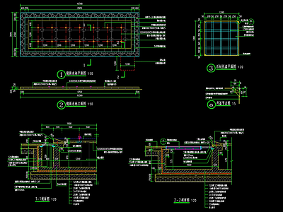 03 镜面水池详图 施工图 景观小品