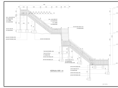 全钢结构景观栈 施工图