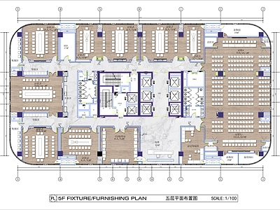 1500㎡国企会议室报告厅平面布置图 施工图