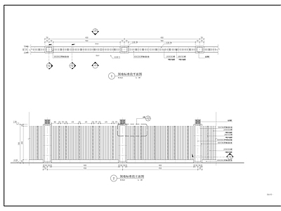 围墙详图 施工图