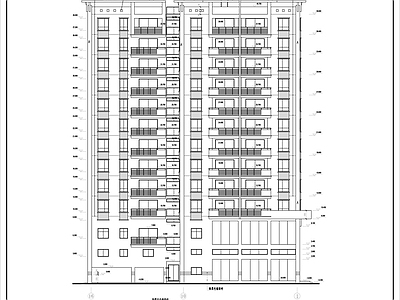 12层欧式风格住宅楼设 施工图