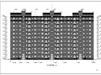 14号小高层住宅楼建筑施工套图 施工图