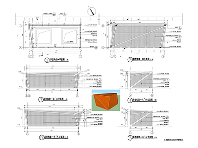 风井格栅 施工图 景观小品