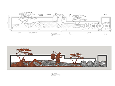 乡村景墙 施工图