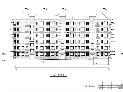 六层一梯二住宅楼 车库建 施工图