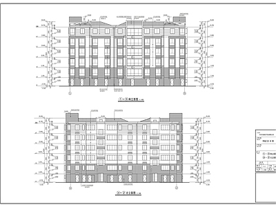 六层住宅楼建筑设计图 施工图