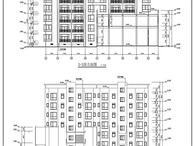 七层住宅居民楼建 施工图