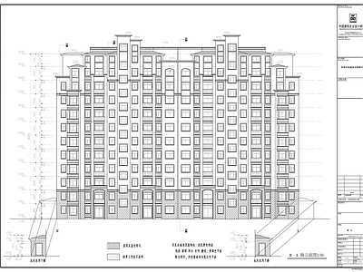 十一层板式住宅建筑结构给排 施工图