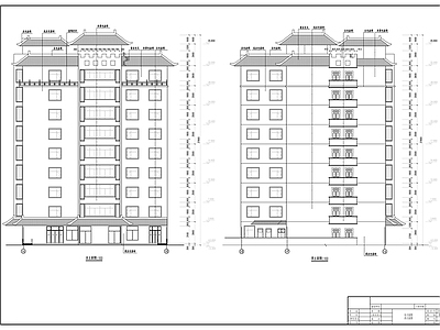 特种驾校九层公寓楼建 施工图