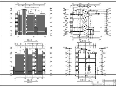 小区二期工程阳光排屋建 施工图