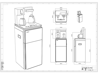 茶吧机制作图 施工图