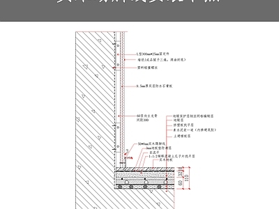 实木踢脚线安装节点 施工图 通用节点