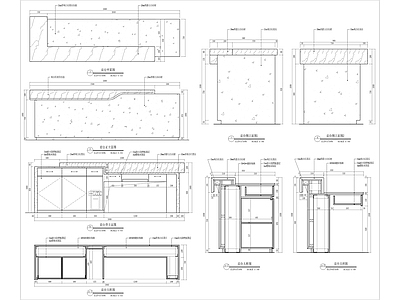 接待前台详图 施工图