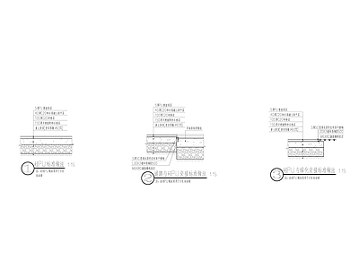 硅PU标准做法 施工图 局部景观