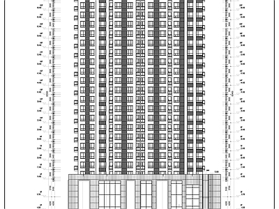 二十六层商住楼建 施工图