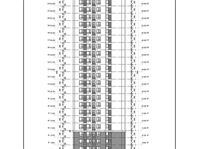 二十四层一梯六住宅楼建 施工图