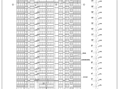 海景小区十八层高层住宅建 施工图