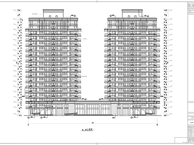 十八层高层公寓楼建筑结构水暖 施工图