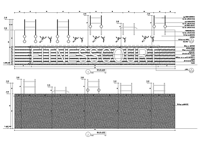 互动健身景墙详图 t8 施工图 景观小品