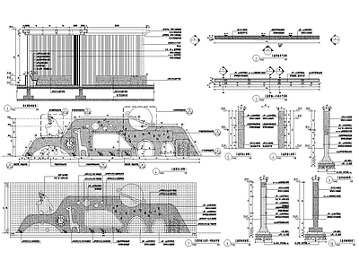 儿童活动区详图 施工图 景观小品