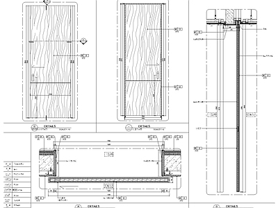 外挂推拉门 施工图