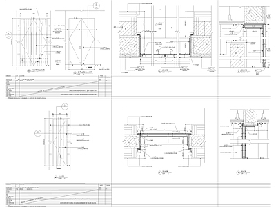 门表及其他标准节点大样图例​ 施工图 通用节点
