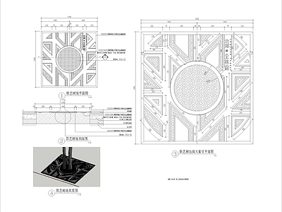 特色树池篦子详 施工图
