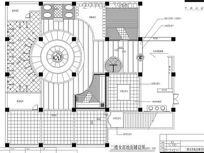 休闲酒店洗浴装修图 施工图