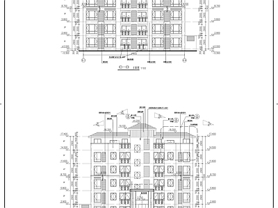 五层新中式住宅建筑图纸 施工图