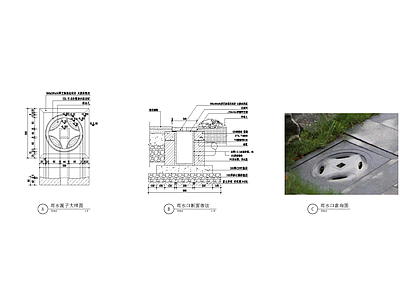 古币雨水口 施工图 局部景观