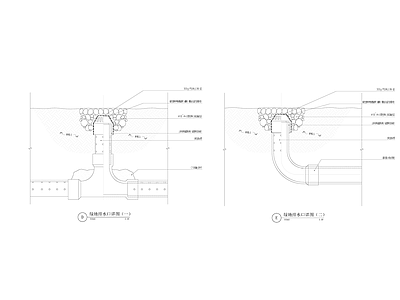 绿地排水口 施工图 局部景观