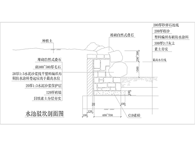 环施07 水池驳坎 施工图