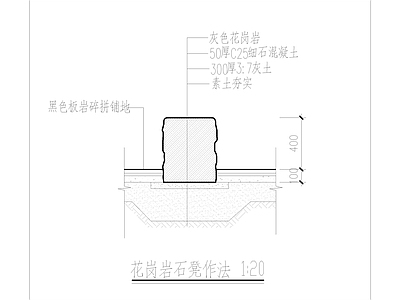 花岗岩石凳作法 施工图