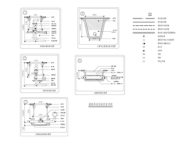 灌溉系统局部安装详图 施工图