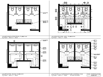 卫生间节点详图 施工图