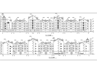 居民区五层沿街住宅楼建 施工图